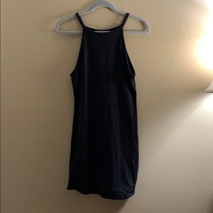Medium length soft black dress